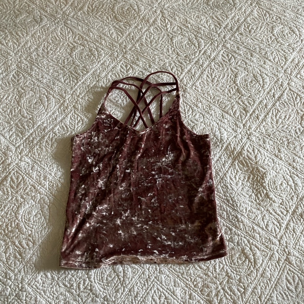 Velvet tank top